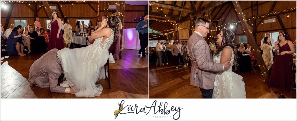 Spring Wedding Reception at Sanaview Farms in Champion PA 