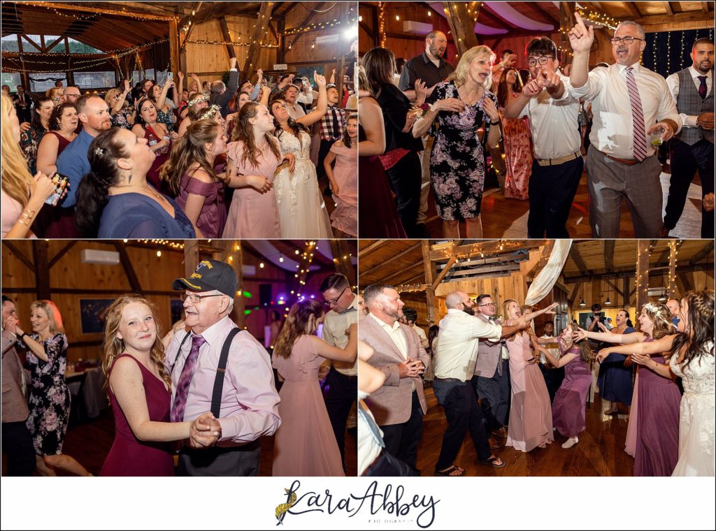 Spring Wedding Reception at Sanaview Farms in Champion PA 
