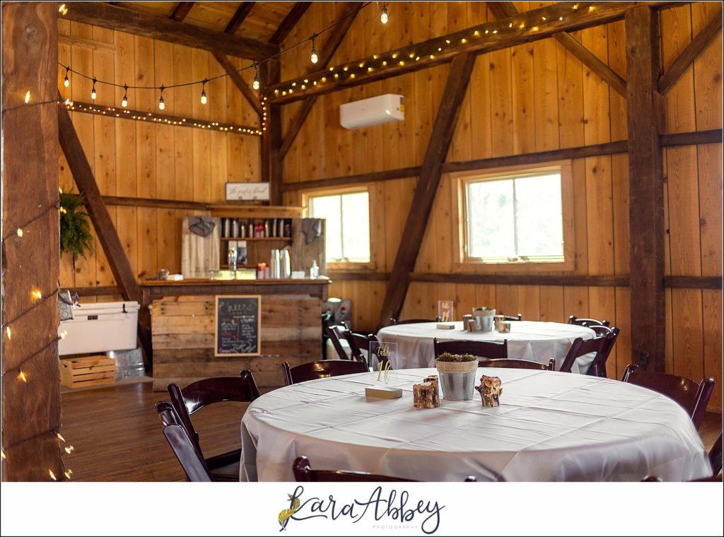 Spring Wedding Reception at Sanaview Farms in Champion PA 