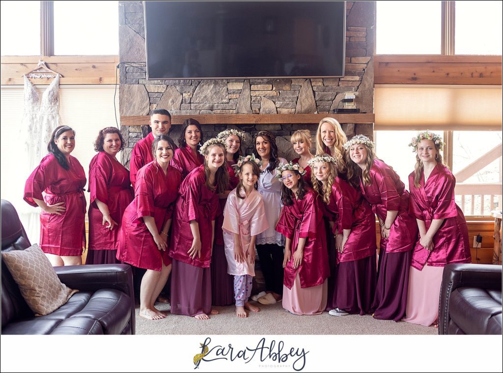 Spring Wedding Getting Ready at Hidden Valley Resort in Somerset, PA