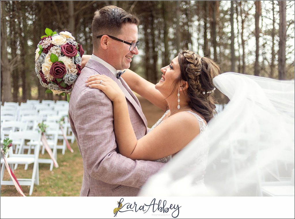 Spring Wedding at Sanaview Farms in Champion PA Bride & Groom Portraits