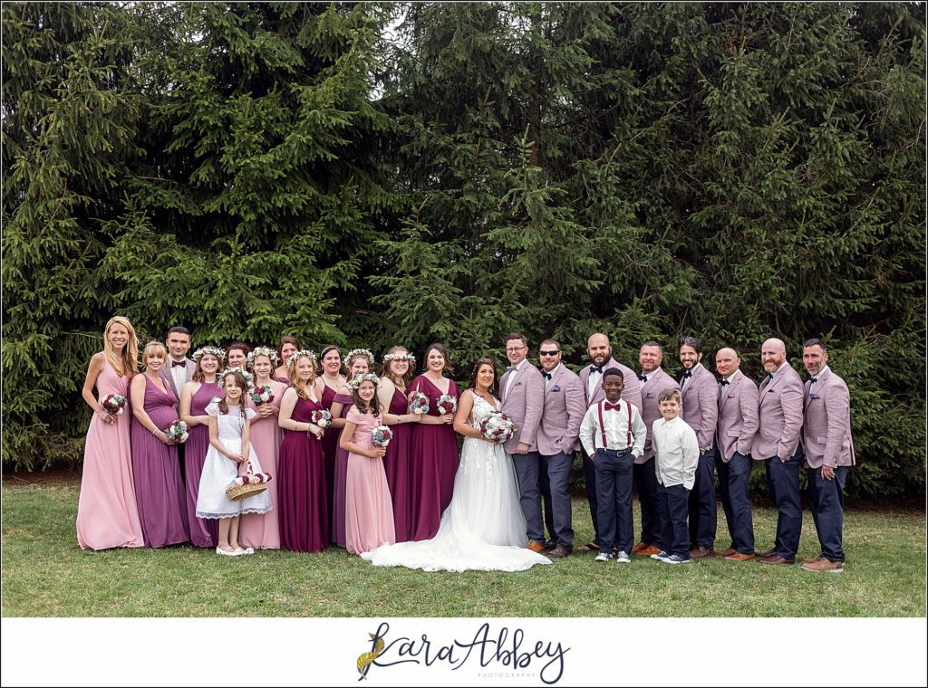 Spring Wedding at Sanaview Farms in Champion PA Bride & Groom Portraits