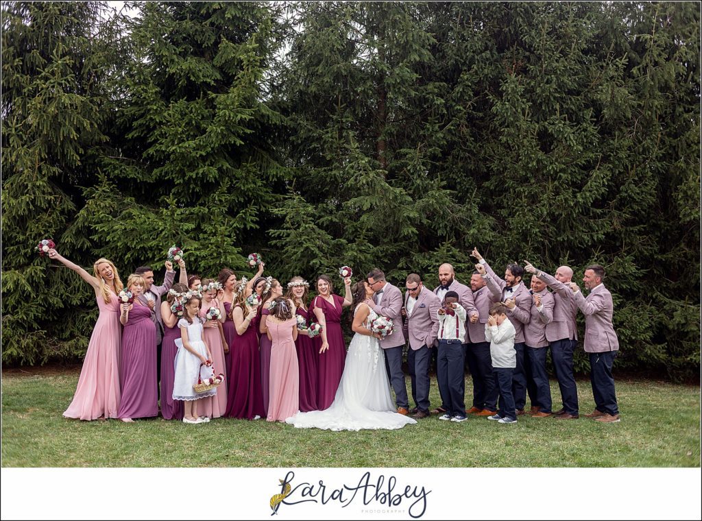 Spring Wedding at Sanaview Farms in Champion PA Bride & Groom Portraits