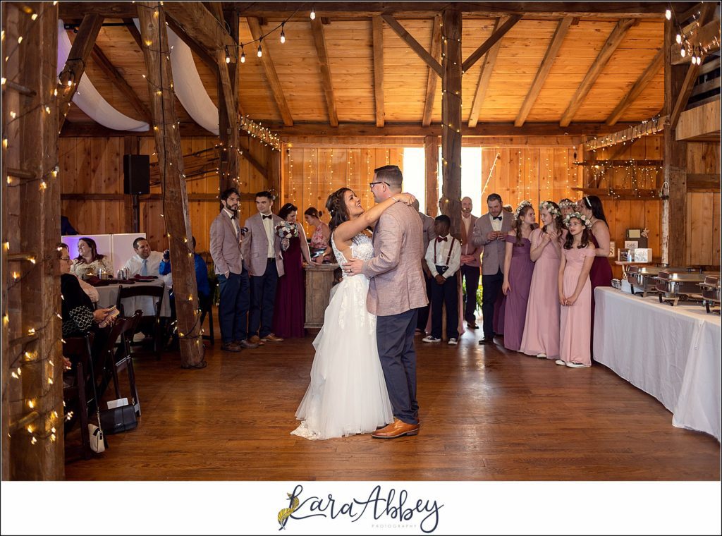 Spring Wedding Reception at Sanaview Farms in Champion PA 
