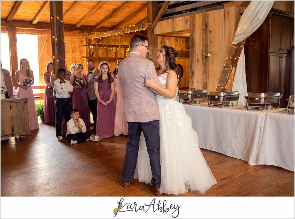 Spring Wedding Reception at Sanaview Farms in Champion PA 