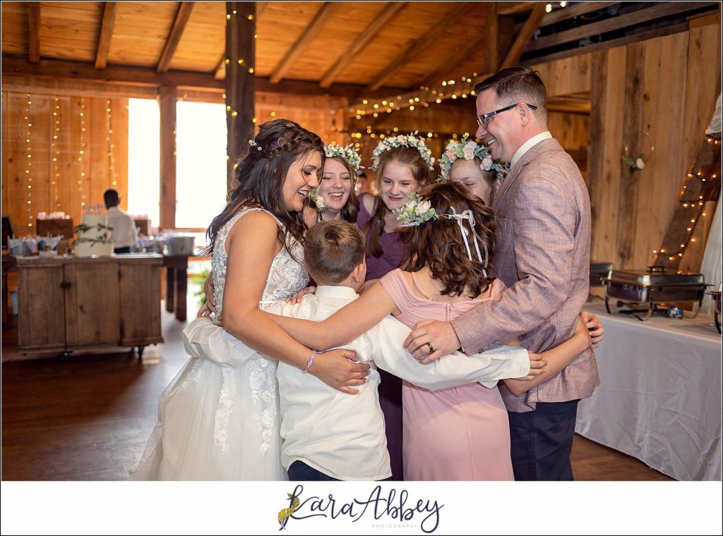 Spring Wedding Reception at Sanaview Farms in Champion PA 