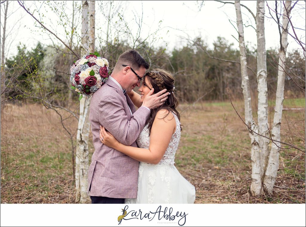 Spring Wedding at Sanaview Farms in Champion PA Bride & Groom Portraits