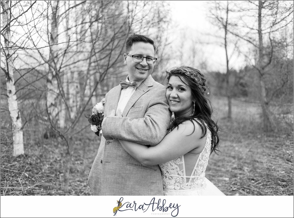 Spring Wedding at Sanaview Farms in Champion PA Bride & Groom Portraits