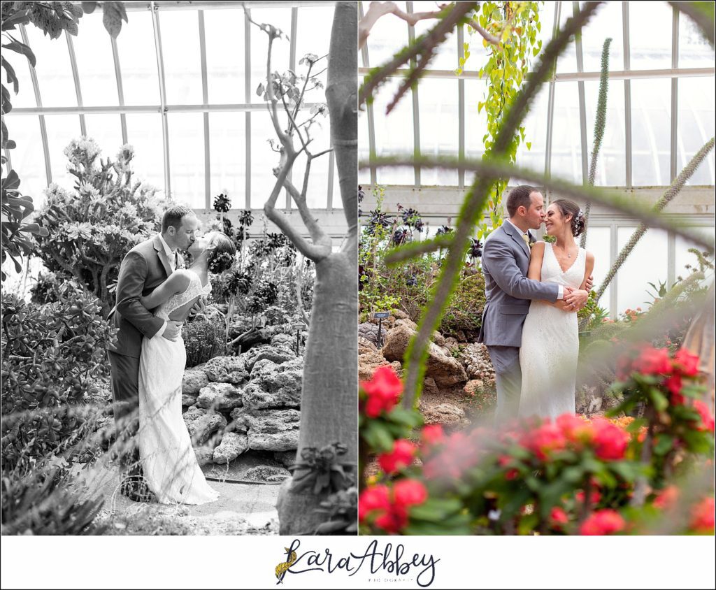 Spring Wedding at Phipps Conservatory in Pittsburgh, PA - Portraits in the Desert Room