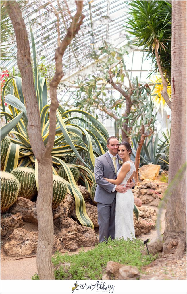 Spring Wedding at Phipps Conservatory in Pittsburgh, PA - Portraits in the Desert Room