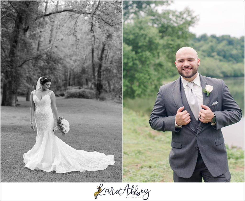 Light Blue Summer Wedding Party Portraits at Cedar Creek Park in Belle Vernon, PA