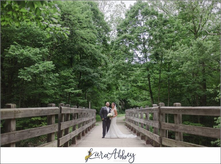 Light Blue Summer Wedding Party Portraits at Cedar Creek Park in Belle Vernon, PA