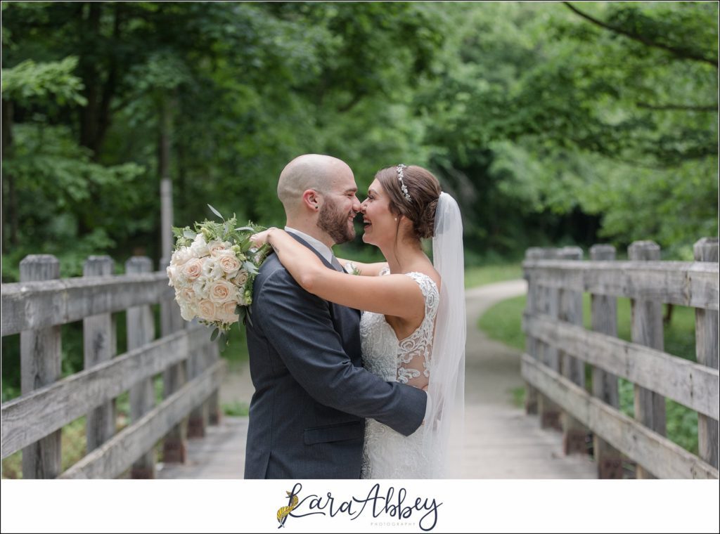 Light Blue Summer Wedding Party Portraits at Cedar Creek Park in Belle Vernon, PA