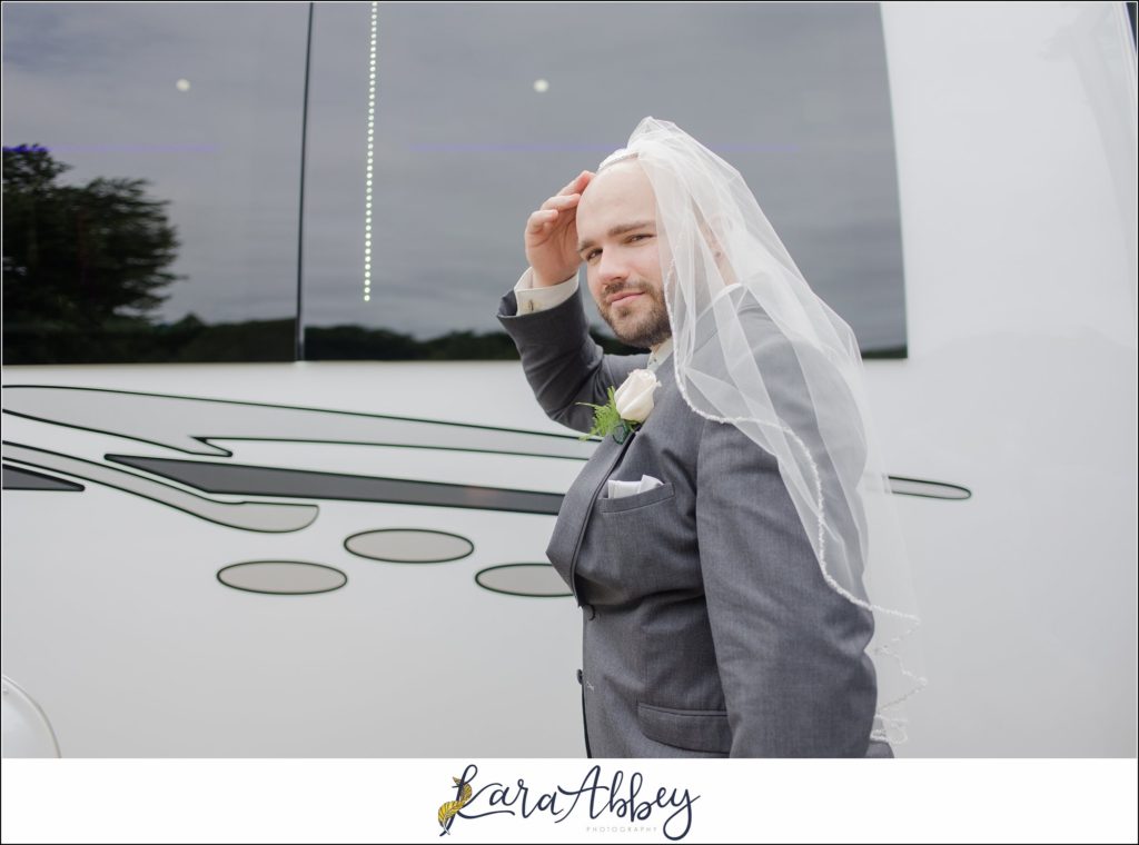 Light Blue Summer Wedding Party Portraits at Cedar Creek Park in Belle Vernon, PA