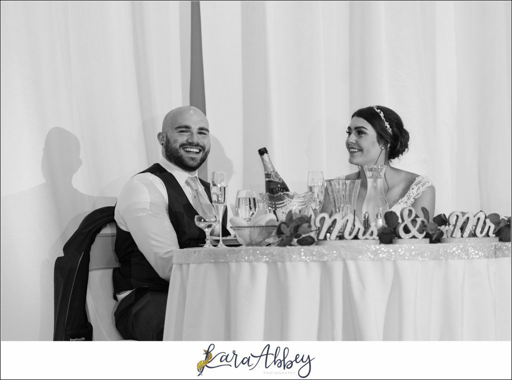 Light Blue Summer Wedding Reception at Lakeside Venues in McClellandtown, PA
