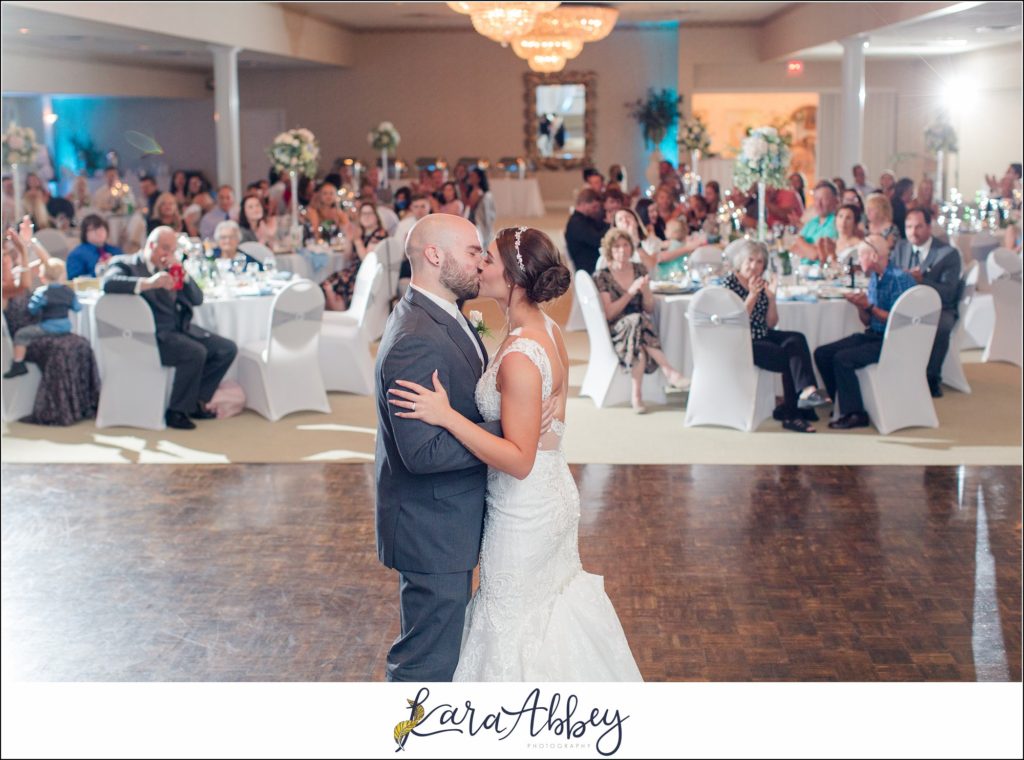 Light Blue Summer Wedding Reception at Lakeside Venues in McClellandtown, PA