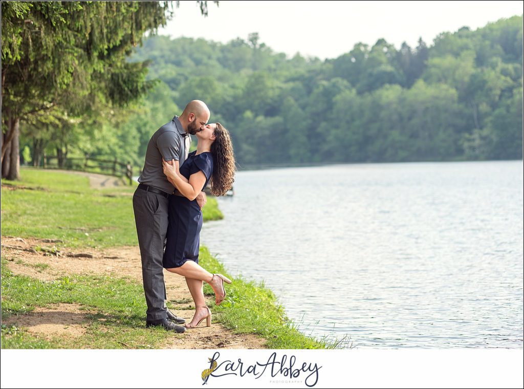Summer Engagement Photography at Twin Lakes Park in Greensburg, PA