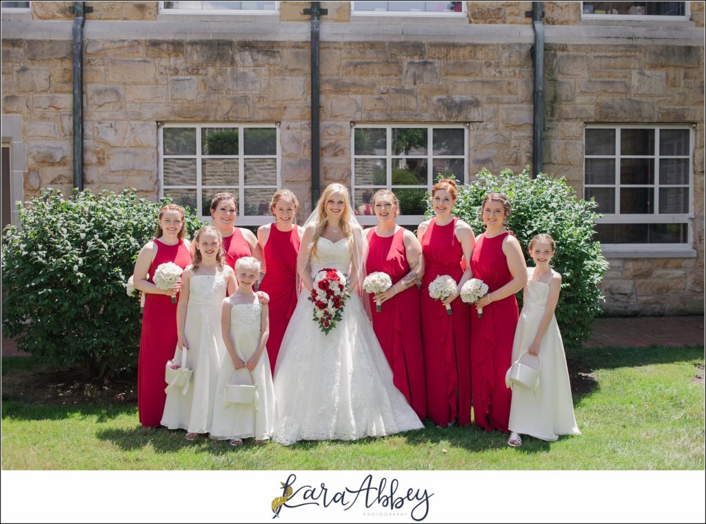 Summer Fairy Tale Wedding at Clen-Moore Presbyterian Church in New Castle, PA