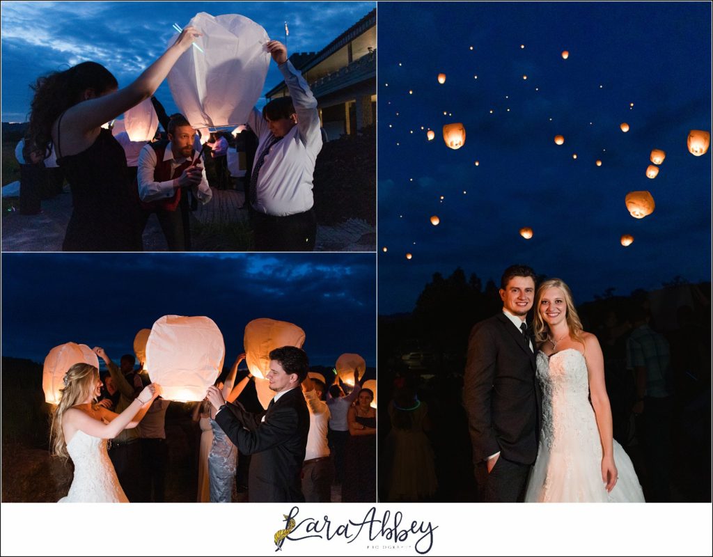 Summer Fairy Tale Wedding at Shakespeare's Restaurant & Pub in Ellwood City PA Lantern Sendoff
