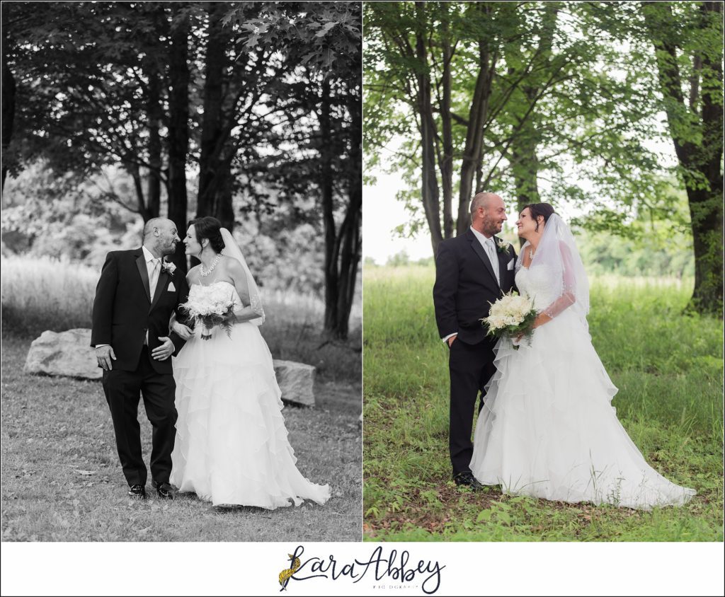 Summer Wedding Bride & Groom Portraits at White Oak Park in North Huntingdon PA