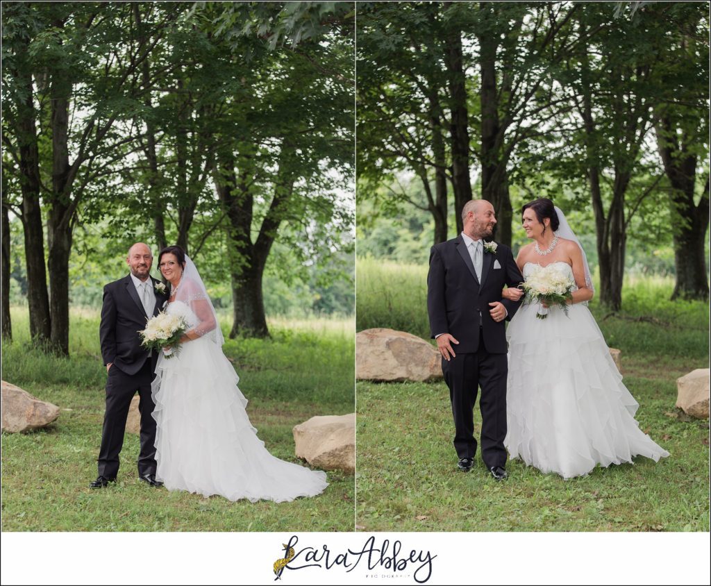 Summer Wedding Bride & Groom Portraits at White Oak Park in North Huntingdon PA