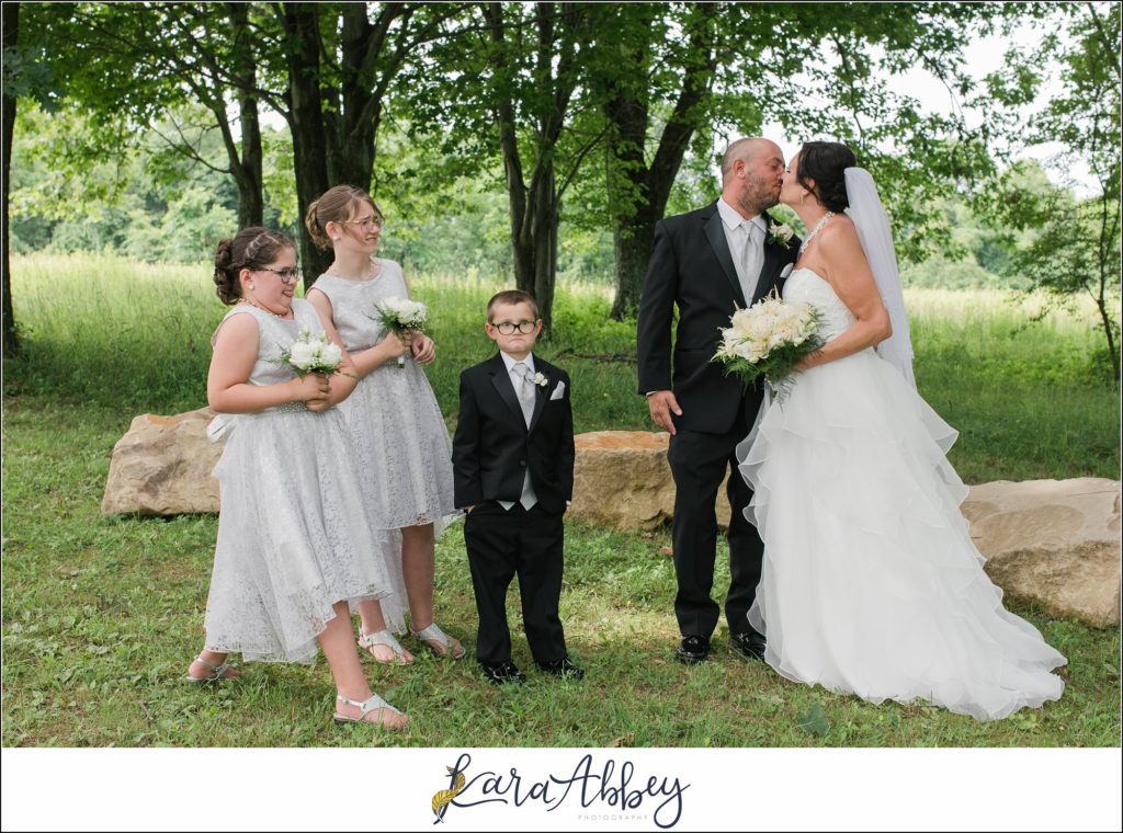 Summer Wedding Bride & Groom Portraits at White Oak Park in North Huntingdon PA
