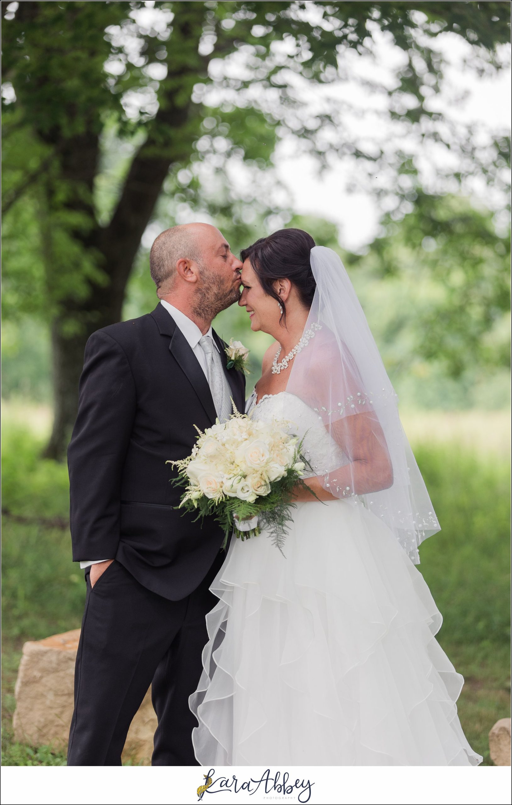 Summer Wedding Bride & Groom Portraits at White Oak Park in North Huntingdon PA