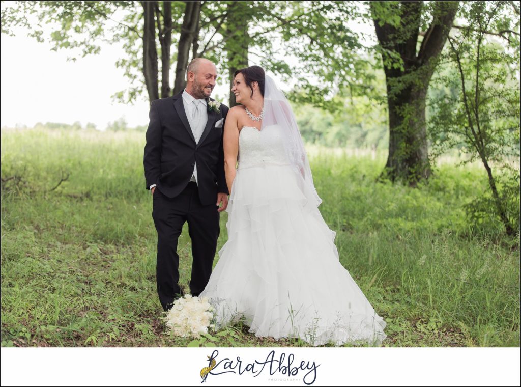 Summer Wedding Bride & Groom Portraits at White Oak Park in North Huntingdon PA