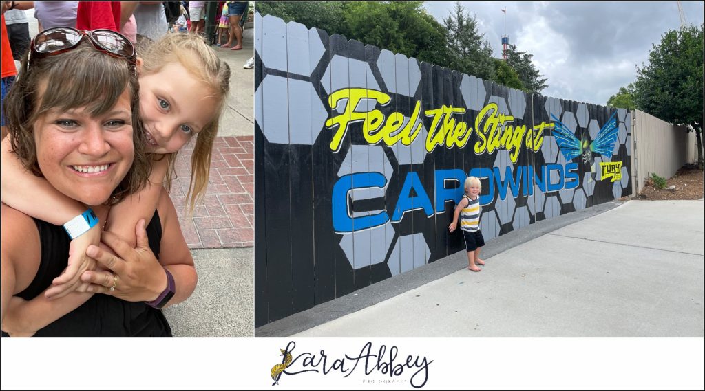 The Adventuring Abbeys at Carowinds Roller Coaster Family Vlog