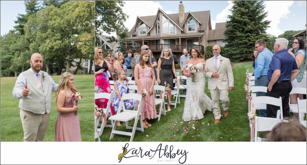 Small Outdoor Summer Wedding at Unforgettable Home at Deep Creek Lake, MD