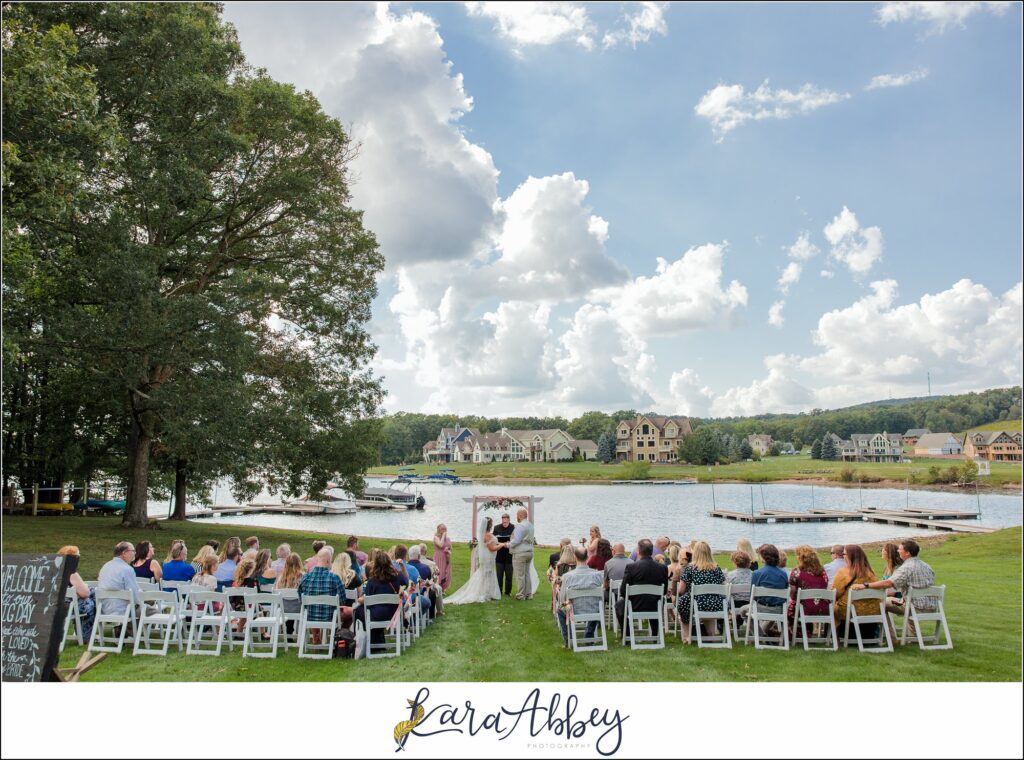 Small Outdoor Summer Wedding at Unforgettable Home at Deep Creek Lake, MD