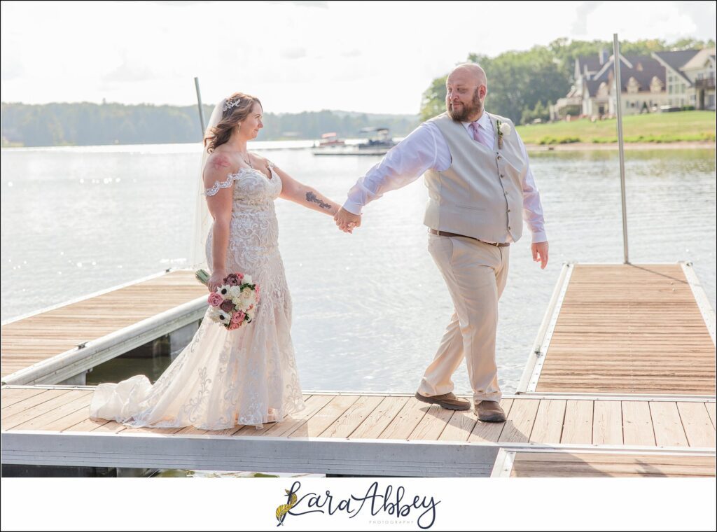 Small Outdoor Summer Wedding at Unforgettable Home at Deep Creek Lake, MD