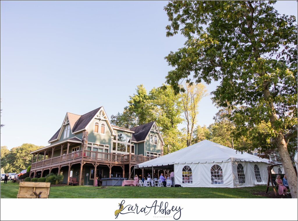 Small Outdoor Summer Wedding at Unforgettable Home at Deep Creek Lake, MD