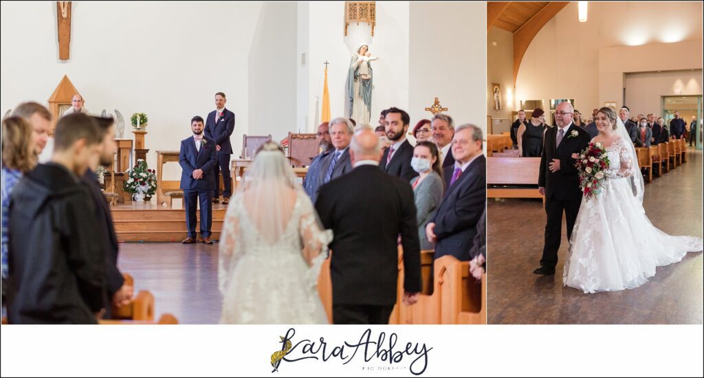Fall Wedding at Saint Angela Merici Parish in White Oak, PA