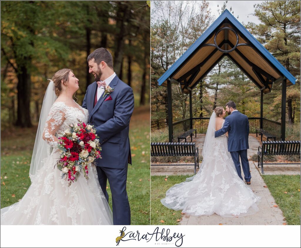 Fall Wedding Portraits at White Oak Park in White Oak, PA