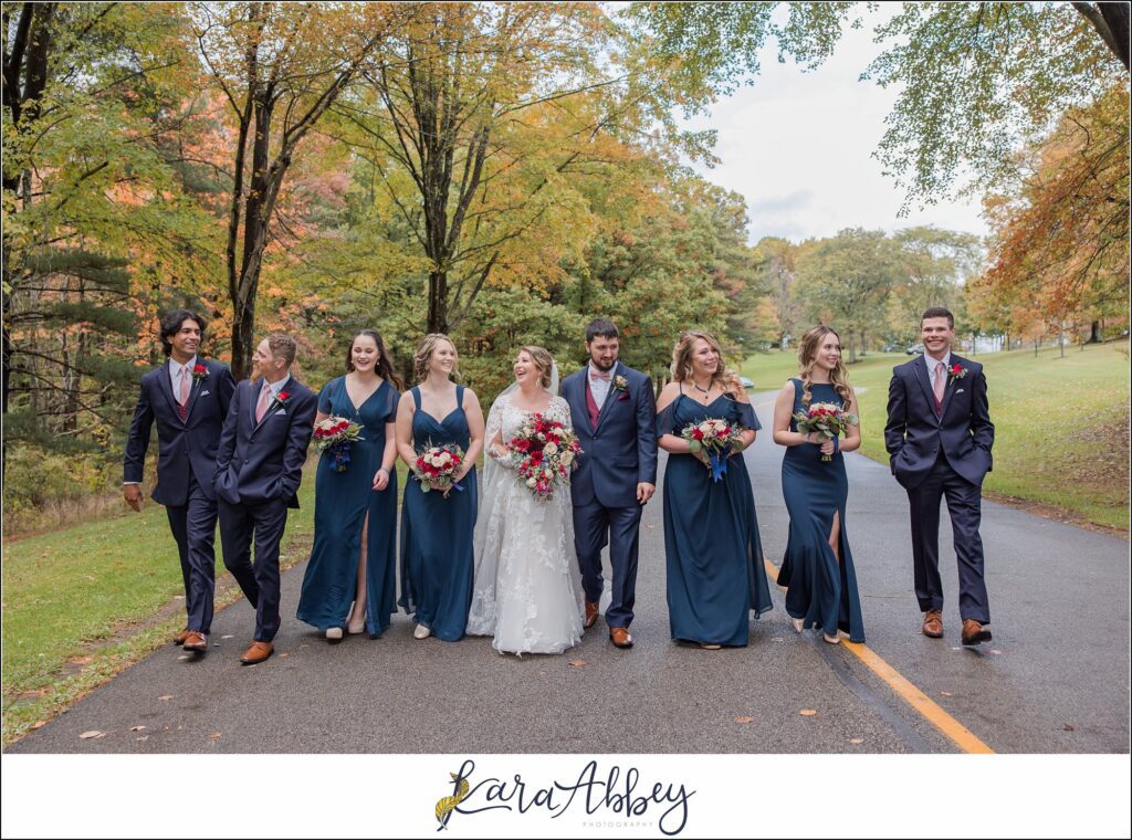 Fall Wedding Portraits at White Oak Park in White Oak, PA