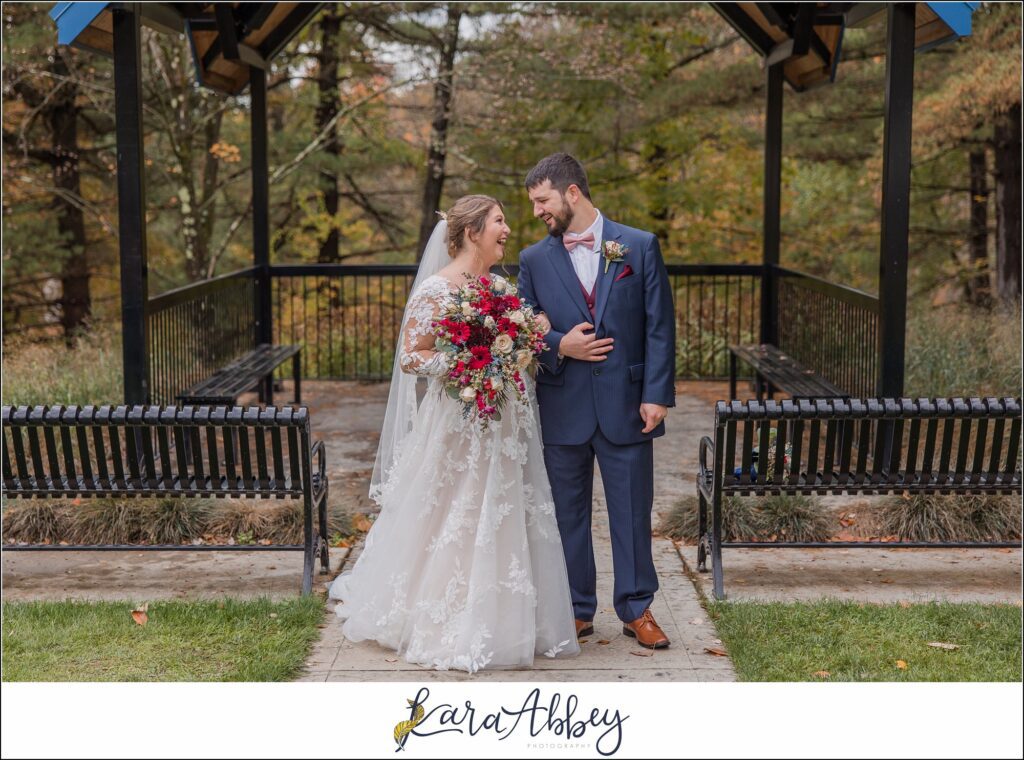Fall Wedding Portraits at White Oak Park in White Oak, PA