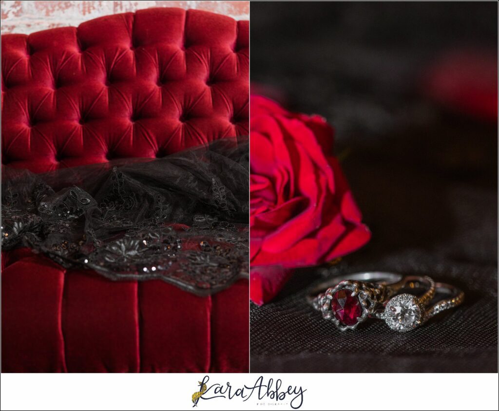 Goth Glam Halloween Wedding at J Verno Studios Pittsburgh PA