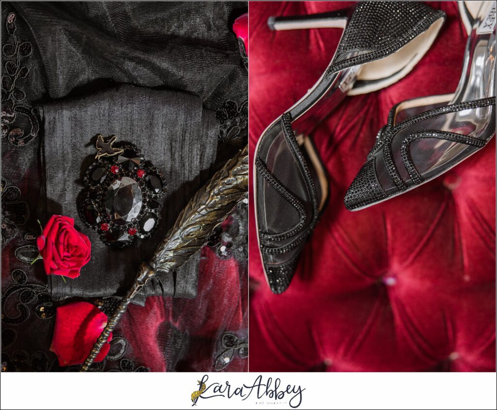 Goth Glam Halloween Wedding at J Verno Studios Pittsburgh PA