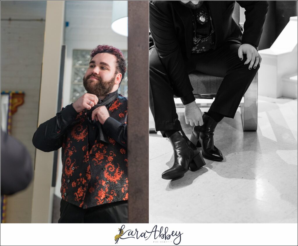 Goth Glam Halloween Wedding at J Verno Studios Pittsburgh PA