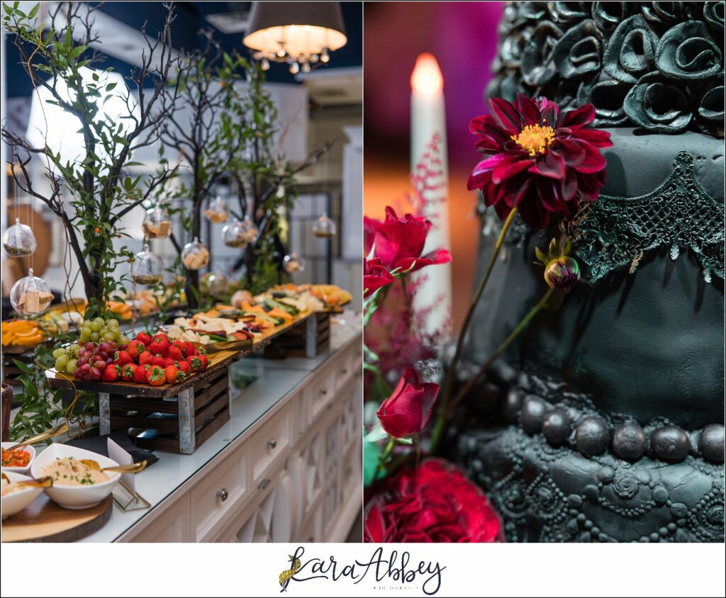 Goth Glam Halloween Wedding at J Verno Studios Pittsburgh PA