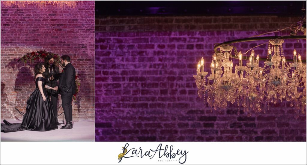 Goth Glam Halloween Wedding at J Verno Studios Pittsburgh PA