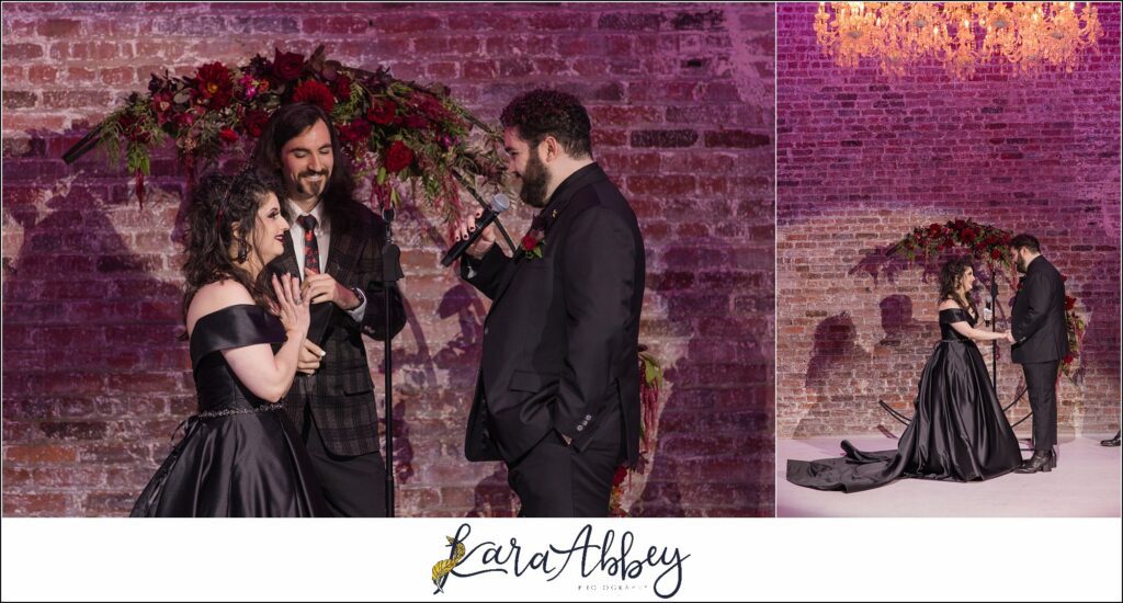Goth Glam Halloween Wedding at J Verno Studios Pittsburgh PA