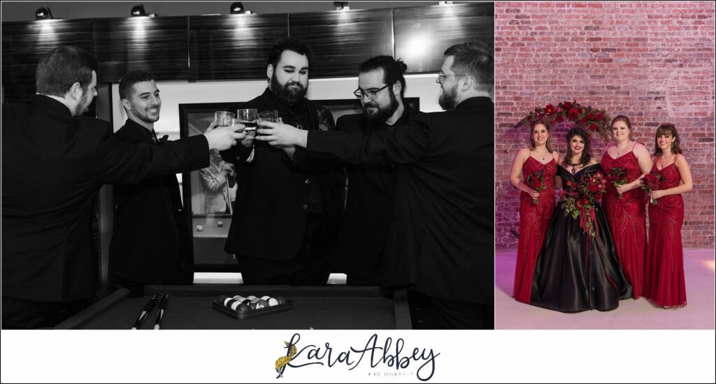 Goth Glam Halloween Wedding at J Verno Studios Pittsburgh PA