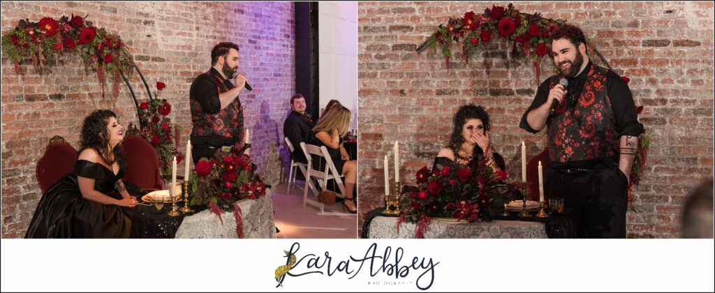 Goth Glam Halloween Wedding at J Verno Studios Pittsburgh PA
