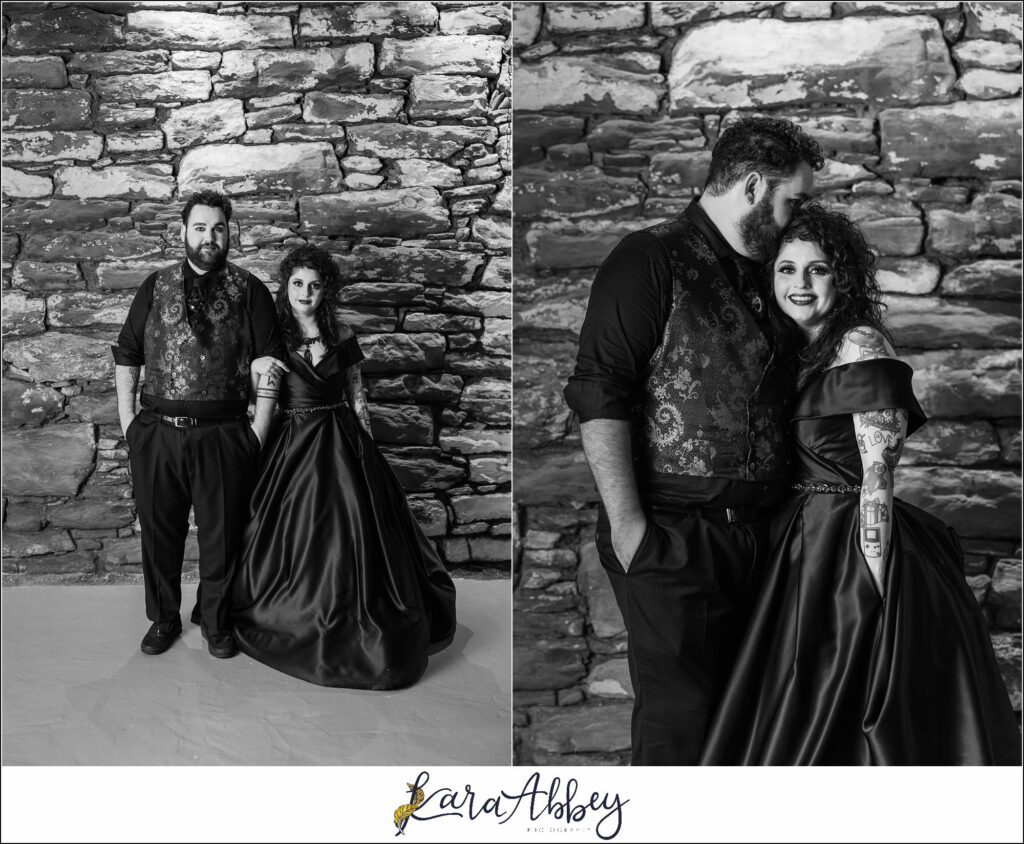 Goth Glam Halloween Wedding at J Verno Studios Pittsburgh PA