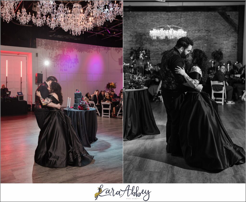 Goth Glam Halloween Wedding at J Verno Studios Pittsburgh PA
