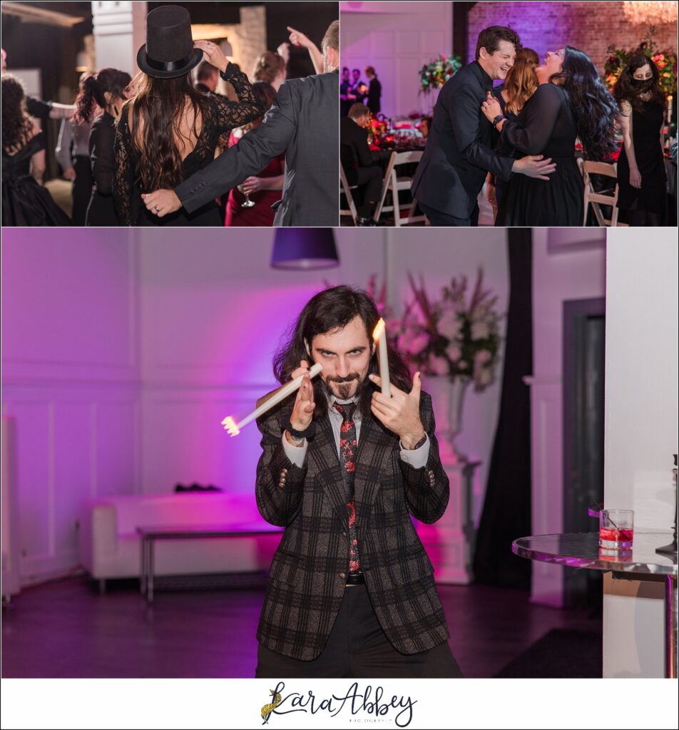 Goth Glam Halloween Wedding at J Verno Studios Pittsburgh PA