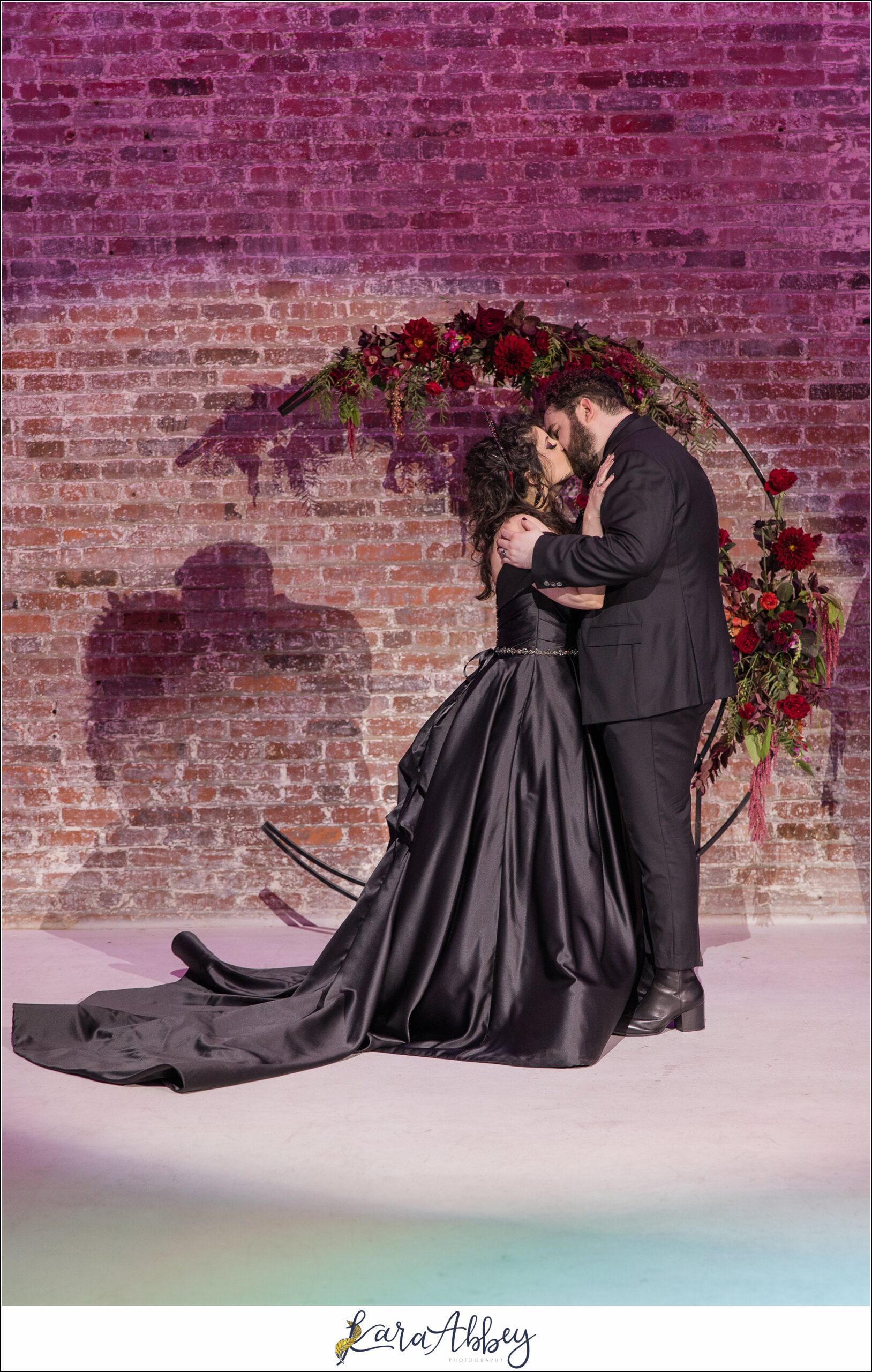 Goth Glam Halloween Wedding at J Verno Studios Pittsburgh PA