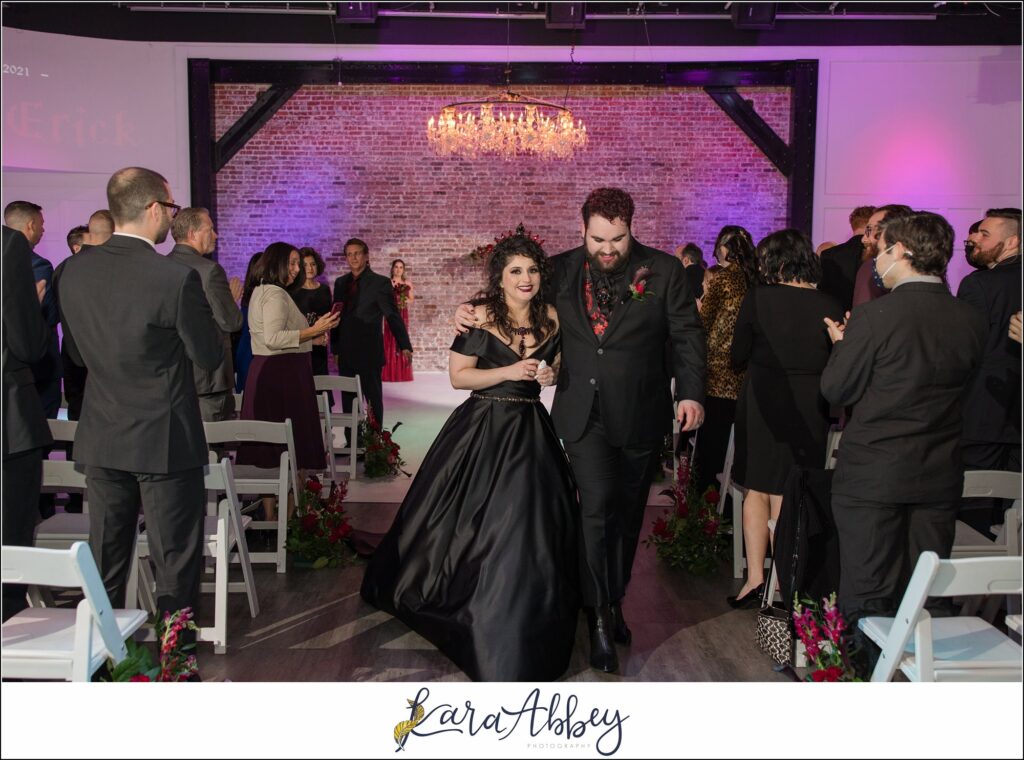 Goth Glam Halloween Wedding at J Verno Studios Pittsburgh PA